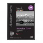 SECO Brushed Aluminium Frame A4 Black - ALA4-BK 11227SS