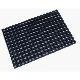 Doortex Octomat Ring Rubber Mat for Outdoor Use Made of Robust Rubber 60 x 80cm Black UFC46822OCBK 11245FL