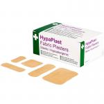 HypaPlast Fabric Plasters Sterile and HypoAllergenic Assorted Sizes (Pack 100) - D8010 11283FA