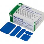 HypaPlast Blue Metal Detectable Plasters Assorted Sizes (Pack 100) - D7010 11297FA
