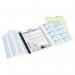 Durable GDPR Compliant Visitor Book 300 Refill Pack Includes 300 Perforated 90x60mm Visitor Badge Inserts - 146600 11300DR