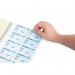 Durable GDPR Compliant Visitor Book 300 Refill Pack Includes 300 Perforated 90x60mm Visitor Badge Inserts - 146600 11300DR