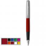 Parker Jotter Fountain Pen RedStainless Steel Barrel Blue and Black Ink - 2096872 11309NR