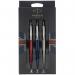 PARKER Jotter London Trio Discovery Pack Royal Blue Barrel Ballpoint Pen + Kensington Red Barrel Gel Pen & Stainless Steel Mechanical Pencil - 2032740 11344NR