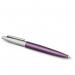 Parker Jotter Ballpoint Pen Victoria VioletChrome Barrel Blue Ink - 1953244 11351NR