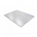 This photograph shows a rectangular office chair mat from Floortex Europe Ltd, measuring 120x75cm. Made of PVC, it is designed to protect hard floors and has a clear finish. The model number is UFR1275120EV and the product name is Floortex Advantagemat.