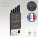 Parker Quink Long Ink Refill Cartridge for Fountain Pens Black (Pack 10) - 1950206 11379NR