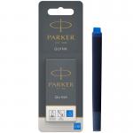 Parker Quink Long Ink Refill Cartridge for Fountain Pens Blue (Pack 10) - 1950207 11386NR