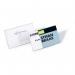 Durable Name Badge 40x75mm with Pin Includes Blank Insert Cards Transparent (Pack 100) - 800819 11419DR