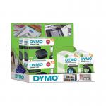 DYMO LetraTag 200B Counter Display Unit (6 Machines with 10 White Paper Tapes and 10 White Plastic Tapes) - 2188202 11430NR