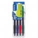 Pilot Set2Go G-207 Retractable Gel Rollerball Pen 0.7mm Tip 0.39mm Line BlackBlueGreenRed (Pack 4) - 3131910551652 11431PT