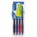 Pilot Set2Go G-207 Retractable Gel Rollerball Pen 0.7mm Tip 0.39mm Line Black/Blue/Green/Red (Pack 4) - 3131910551652 11431PT