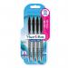 Paper Mate Flexgrip Gel Rollerball Pen 0.7mm Line Black (Pack 4) - 2108209 11449NR