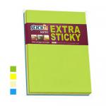 ValueX Extra Sticky Notes 203x150mm 45 Sheets Per Pad Neon Assorted Colours (Pack 4) - 21849 11458HP
