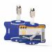 Durable Security Pass Holder 54x87mm with Clip Holds 1 IDSecurity Card Blue (Pack 25) - 811806 11461DR