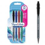 Paper Mate Flexgrip Gel Rollerball Pen 0.7mm Line BlackBlueGreenRed (Pack 4) - 2108216 11463NR