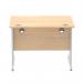 Impulse 1000 x 800mm Straight Desk Maple Top Silver Cantilever Leg MI000348 11504DY