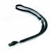 Durable Textile Lanyard with Safety Release for Name Badges 440mm Black (Pack 10) 811901 11531DR