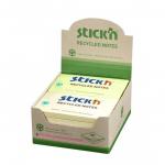 Stickn Recycled Sticky Notes 76x127mm 100 Sheets Per Pad Assorted Colours (Pack 12) - 21435WP 11535HP