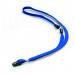 Durable Textile Lanyard with Safety Release for Name Badges 440mm Blue (Pack 10) 811907 11538DR