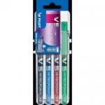 Pilot Set2Go V5 Hi-Tecpoint Liquid Ink Rollerball Pen 0.5mm Tip 0.3mm Line Black/Blue/Green/Red (Pack 4) 11543PT