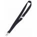 Durable Textile Lanyard with Safety Release for Name Badges 440mm Black (Pack 10) 813701 11559DR
