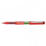 Pilot Begreen Greenball Liquid Ink Rollerball Pen Recycled 0.7mm Tip 0.35mm Line Red (Pack 10) - 4902505345241 11571PT