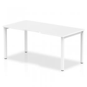 Evolve Plus 1600mm Single Starter Desk White Top White Frame BE106 11577DY