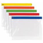 Tiger Polythene Zippy Bags A4 Plus Assorted Colour Zips (Pack 25) - 302139 11591TG