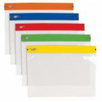 Tiger Polythene Zippy Bags A5 Assorted Colour Zips (Pack 25) - 302140 11598TG