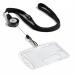 Durable Textile Lanyard with Badge Reel and Spring Hook 10 x 440mm Includes Safety Release Black (Pack 10) - 822301 11601DR