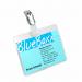 Durable Name Badge with Clip 60x90mm Transparent (Pack 25) 810619 11608DR