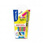 Pilot FriXion Light Erasable Highlighter Pen Chisel Tip 3.8mm Line Assorted Colours (Pack 6) - WLT572565 11641PT