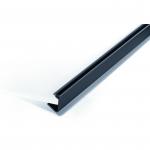 Durable Spine Bar A4 12mm for Binding Documents Holds Up To 60 Sheets Black (Pack 25) - 291201 11671DR