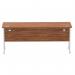 Impulse 1800 x 600mm Straight Desk Walnut Top Silver Cantilever Leg MI001913 11693DY