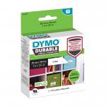Dymo LabelWriter Label Durable 25mm x 54mm White Poly (Pack 160) 2112283 11697NR