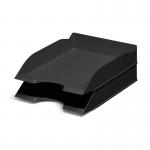 Durable ECO Stackable Letter Tray for Filing A4 Documents 80% Recycled Plastic Black - 775601 11714DR