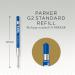 Parker Quink Gel Ink Refill Medium Blue (Pack 2) 1950364 11732NR