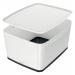 Leitz MyBox WOW Storage Box Large with Lid White/Black 52164095 11767AC