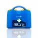 This first aid kit has a distinct blue dot eclipse design and contains enough supplies to cater to 10 people. It is compact and portable, making it ideal for catering events. The kit is manufactured by Crest Medical and is intended for HSE use.