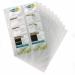 Durable VISIFIX Refill Set for A4 Business Card Album Capacity for 200 Cards Size 57x90 mm Transparent (Pack 10) - 238919 11783DR