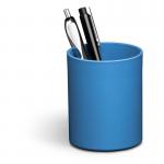 Durable ECO Desk Pen Holder - 80% Recycled Plastic & Blue Angel Certified - Office & Classroom Organiser Pencil Pot - Blue - 775906 11784DR
