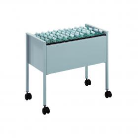 Durable Suspension File Trolley Cart - Holds Up to 80 Foolscap Folders - Grey - 309710 11818DR