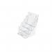 Deflecto Literature Holder 4 Tier A5 Portrait Clear 77901 11821DF