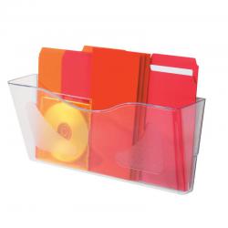 Deflecto Literature Wall Pocket A4 Landscape Clear