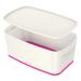 Leitz MyBox WOW Storage Box Small with Lid White/Pink 52294023 11872AC