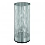 Durable Umbrella Stand 28.5 Litre Capacity - Made From Stainless Steel - Perforated Design for Improved Airflow & Drying - Silver - 335023 11874DR