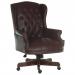 Chairman Antique Style Bonded Leather Faced Executive Office Chair Burgundy - B800BU 11878TK