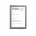 Durable DURAFRAME Self-Adhesive Sign & Document Holder with Magnetic Frame A5 Silver (Pack 2) - 487123 11916DR