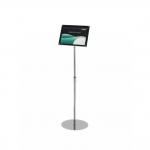 Deflecto A4 Bevelled Edge Floor Standing A4 Sign Holder - Adjustable Portrait & Landscape Display Boards Free Standing - 790845 11926DF